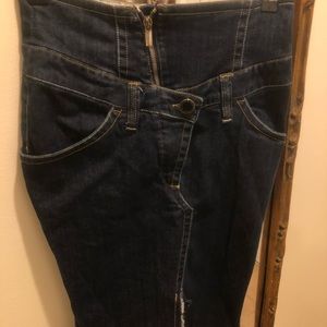 jean paul gaultier denim skirt